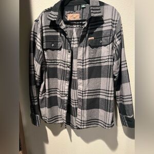 Orvis Black and Gray Plaid sweater